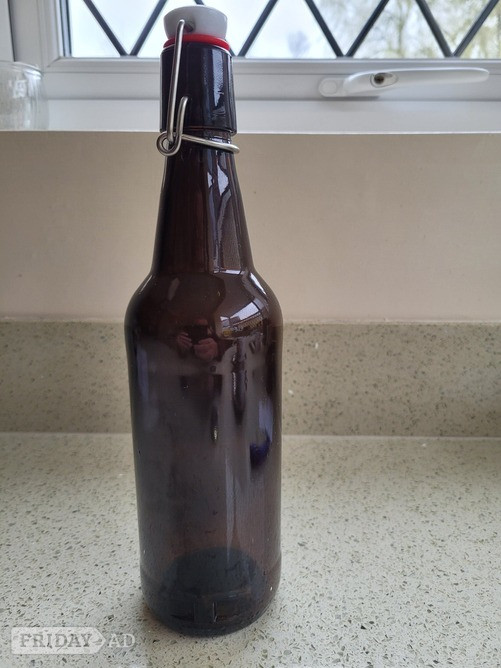 500ml flip top amber beer bottles