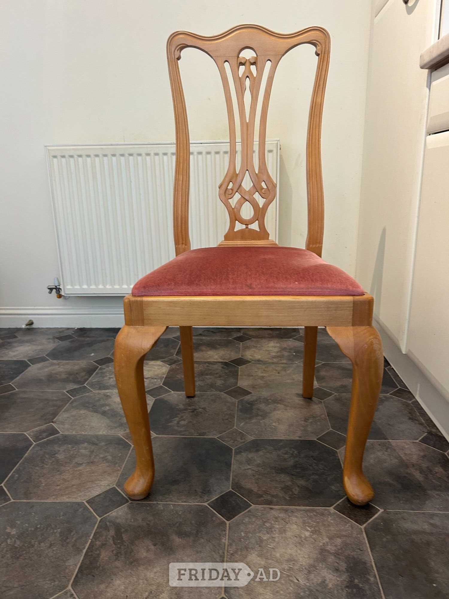 Bathgate 4 solid oak dining chairs