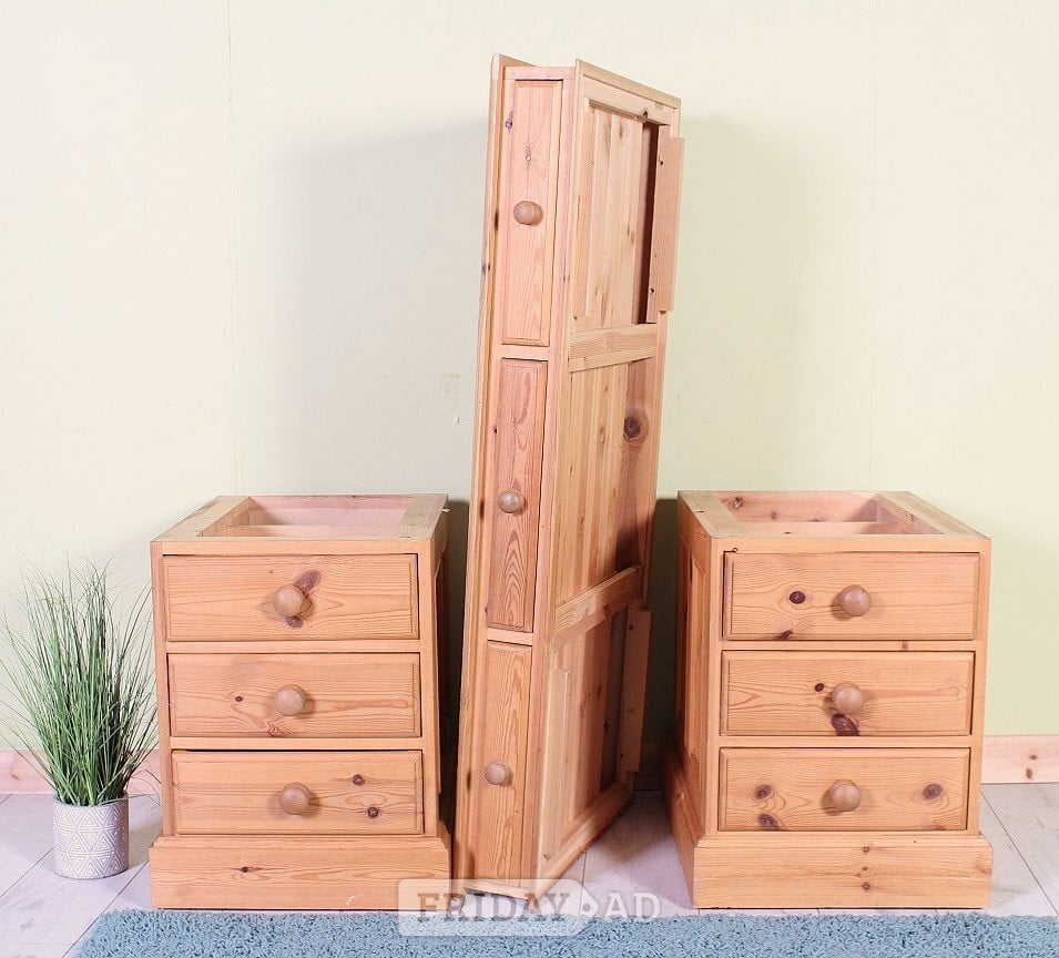 UK Delivery - Solid Pine Accountants Desk 9 Drawers 100% Pine - Furniture