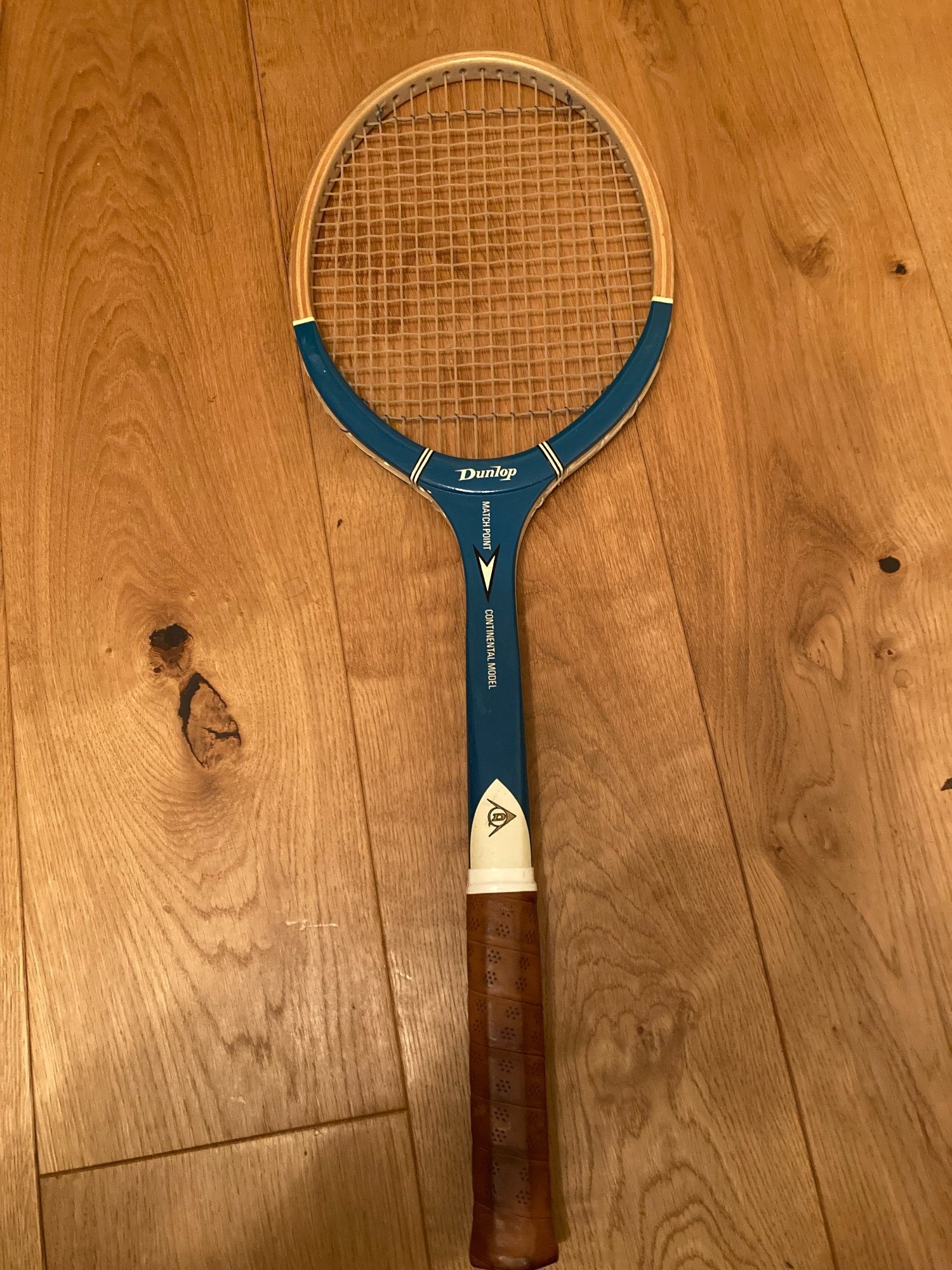 Vintage Dunlop Matchpoint Continental Model Wooden Tennis Racket