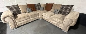 Laura Ashley Elegant Design Comfy Corner Sofa 5 Seater ¬ FHD