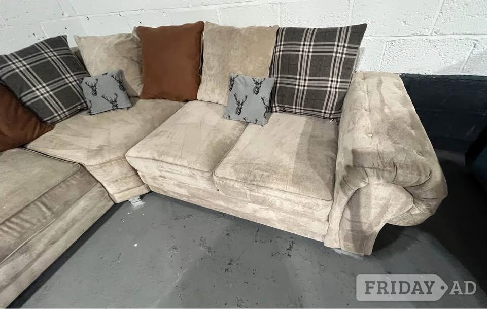 Birmingham Laura Ashley Elegant Design Comfy Corner Sofa 5 Seater ¬ FHD
