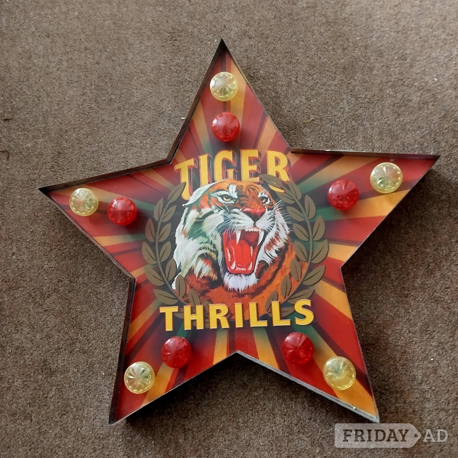 SIGN INDUSTRIAL VINTAGE LIGHTS FIR WALL/MARQUEE  in Fareham