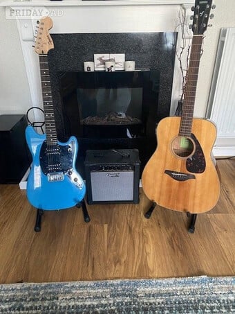 Electric and Acoustic Guitar Package
