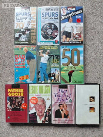 Ten Assorted VHS Tapes