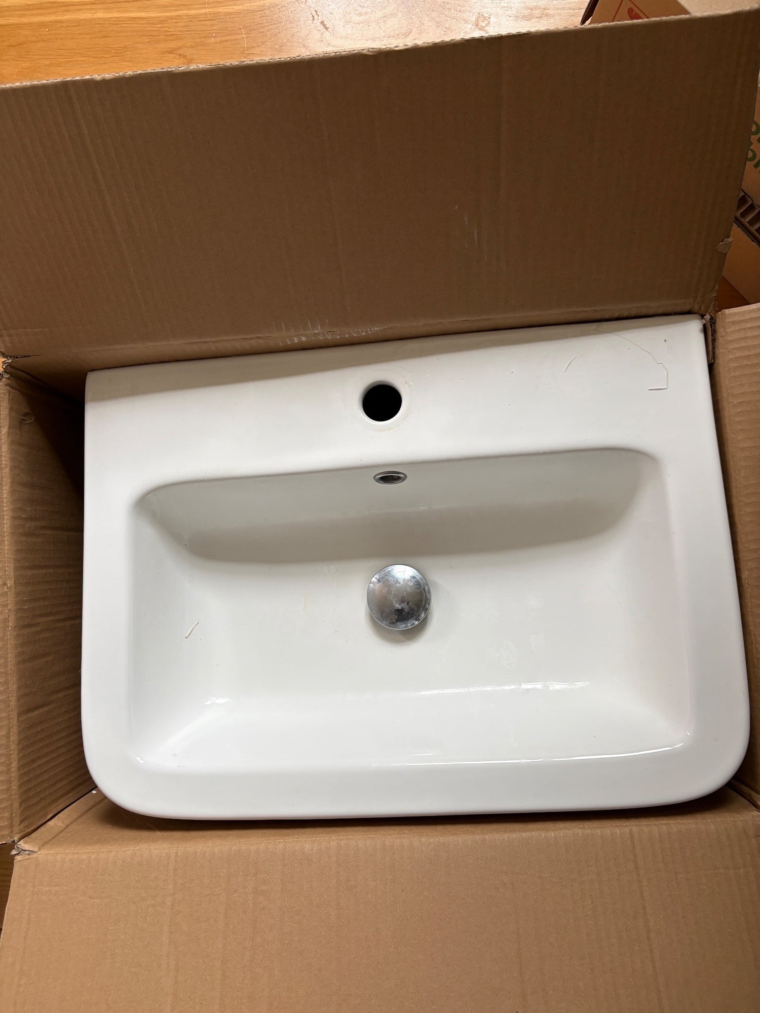 White Ceramic Basin in Steyning