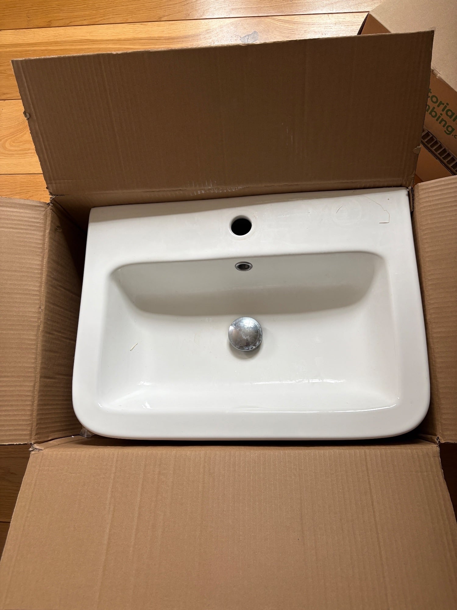 White Ceramic Basin