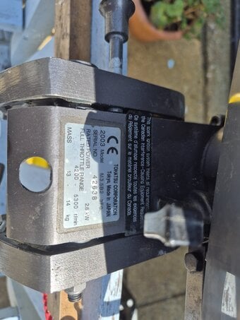 TOHATSU outboard motor -  M3.5B23FO   Used .  Good condition 
