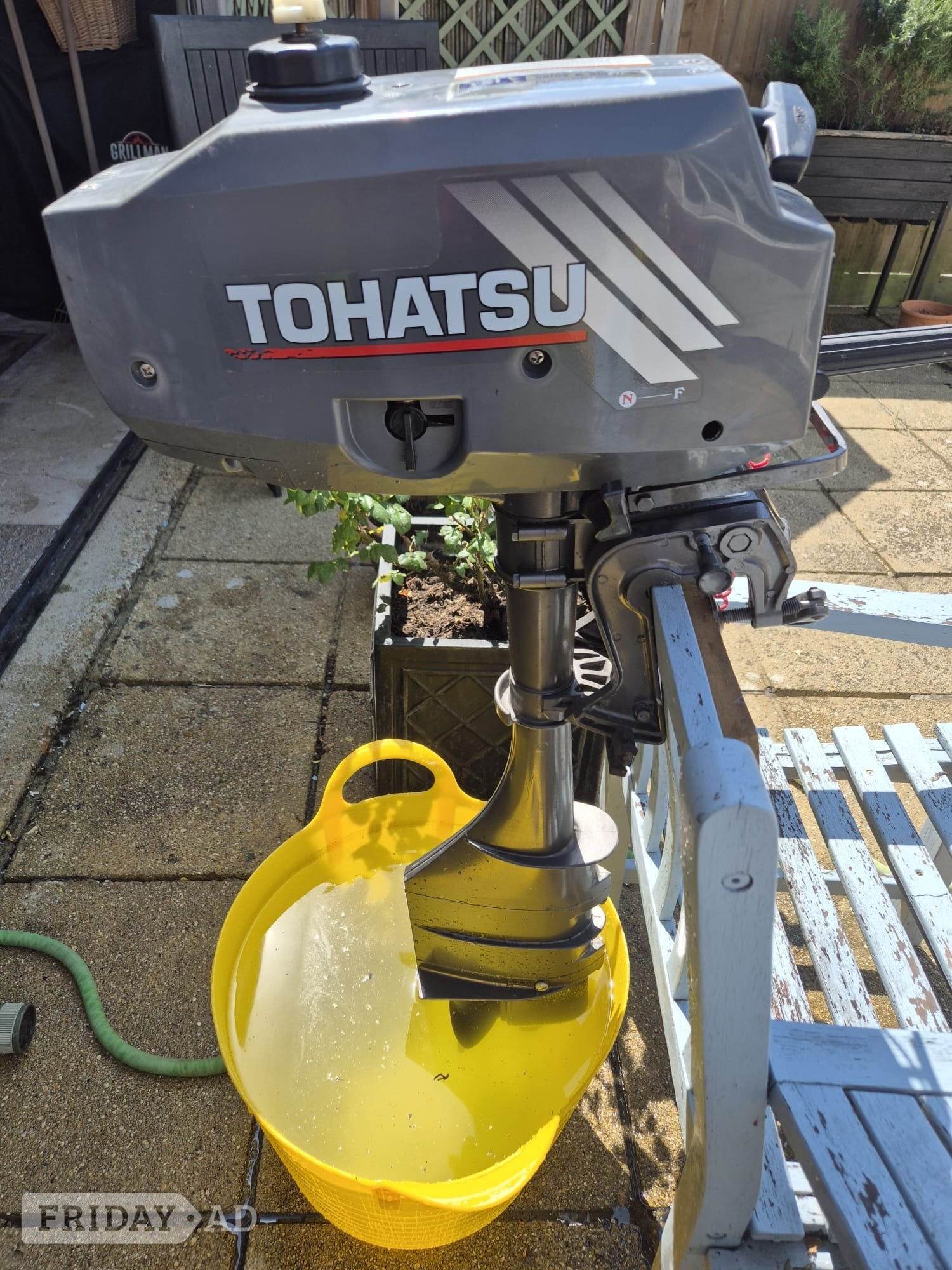 TOHATSU OUTBOARD MOTOR M3.5B23FO   Used .  Good condition  - Hobbies & Leisure in Peacehaven