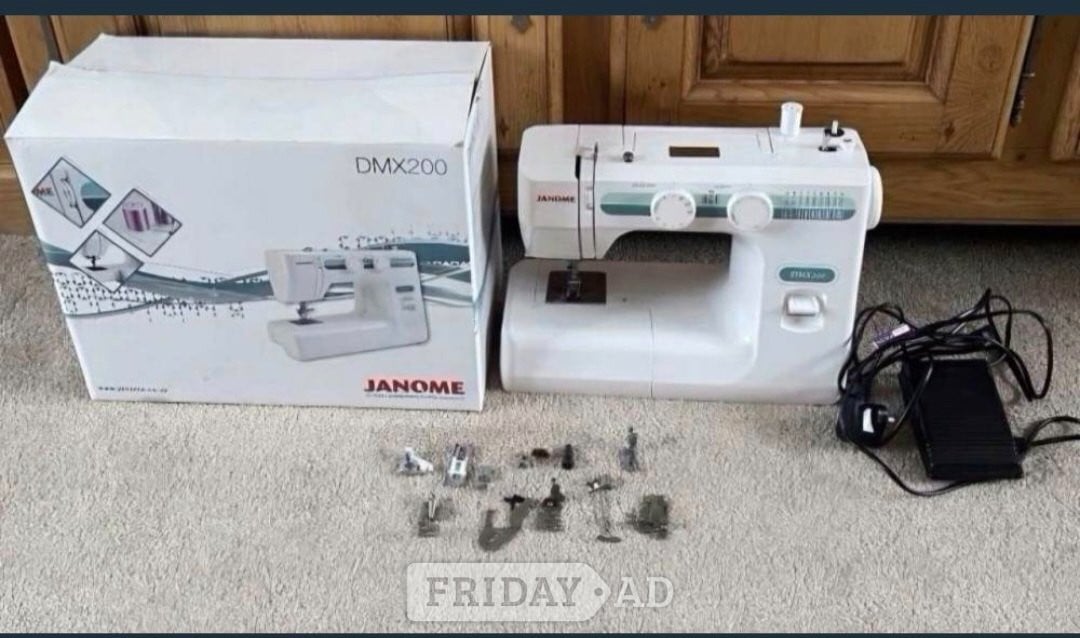 Sheffield Janome DMX 200 sewing machine in new condition throughout 