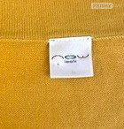 Fine knit jersey yellow dress 16