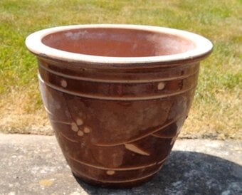 Brown Decorative Plant Pot