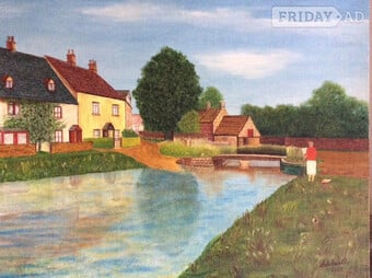 Vintage Countryside Painting