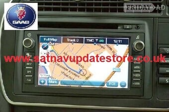 SAAB 9-3 2020/21 DELPHI-GRUNDIG UK & EUROPEAN SAT NAV UPDATE SET.