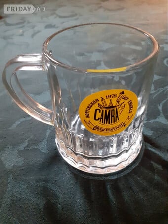  1978 Nottingham CAMRA Guy Fawkes Beer Festival glass.