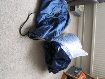 A double blow up bed for sale