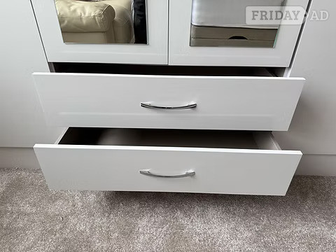 Rotherham Nevada 6 door 2 drawer mirrored wardrobe 