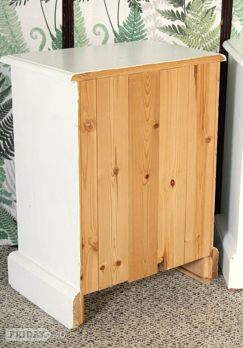 UK Delivery - 2 Shabby Chic Pine Bedside Tables - Furniture in Hailsham