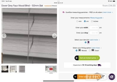 Venetian blind grey in Eastbourne