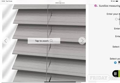 Venetian blind grey