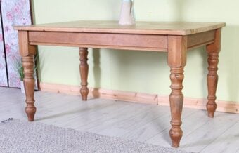 Delivery Options - Traditional Farmhouse Pine Table  Waxed 