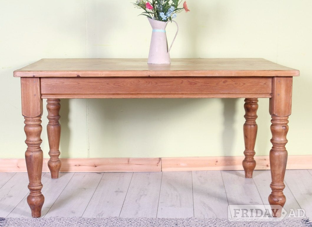 Delivery Options - Traditional Farmhouse Pine Table  Waxed  - Furniture in Hailsham