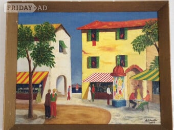 Vintage (1958) Village scene