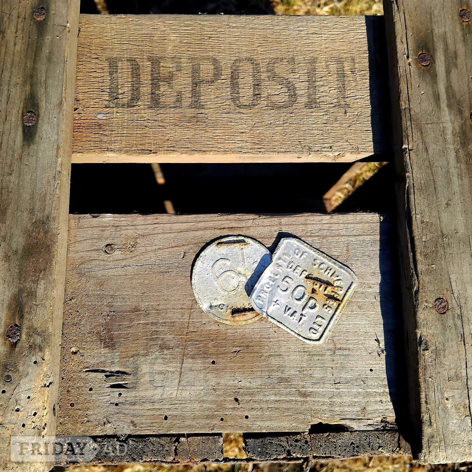 Fareham  CRATE VINTAGE SCHWEPPES BOTTLE DEPOSIT 