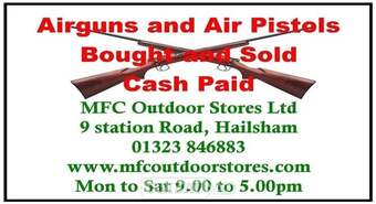Sale, service and repair of Air guns, Spring, Gas and Pneumatic.