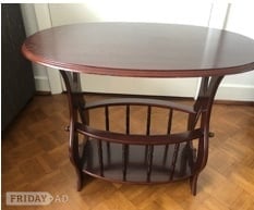Occasional table 23” X 15” X 20.5” high. Calls only