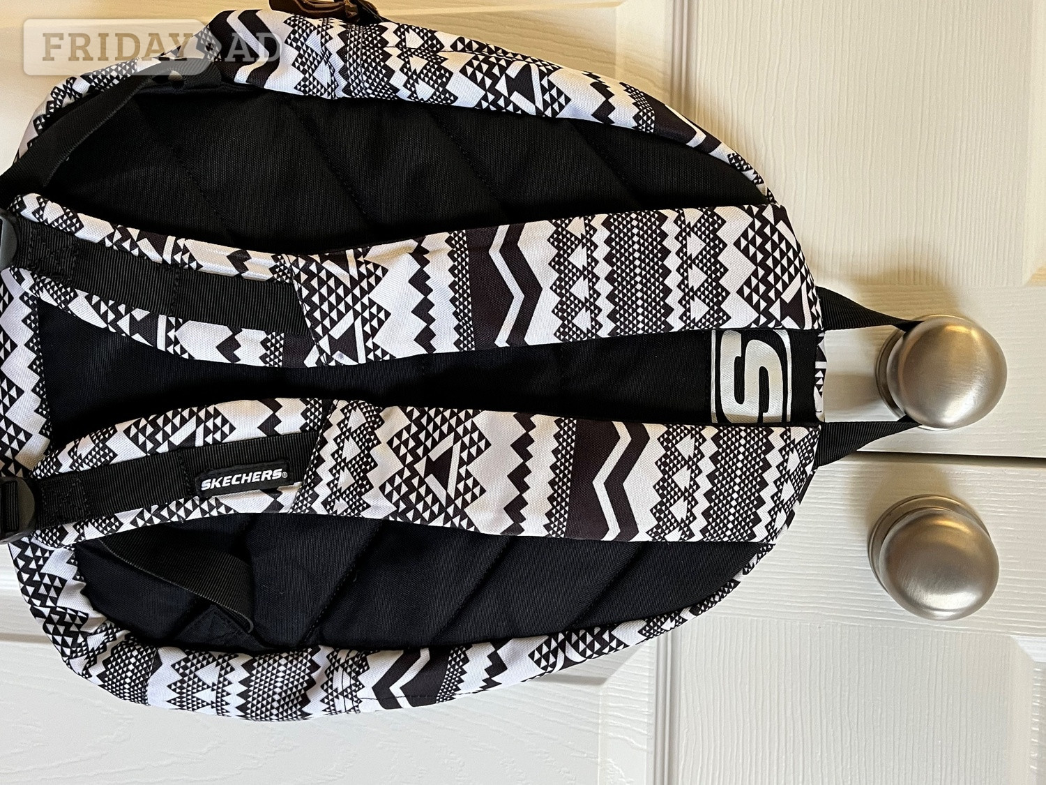 Sketchers Black & white backpack 