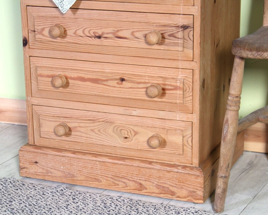 Hailsham UK Delivery - Slim Waxed Pine Writing Bureau 5 Drawers 100% Pine