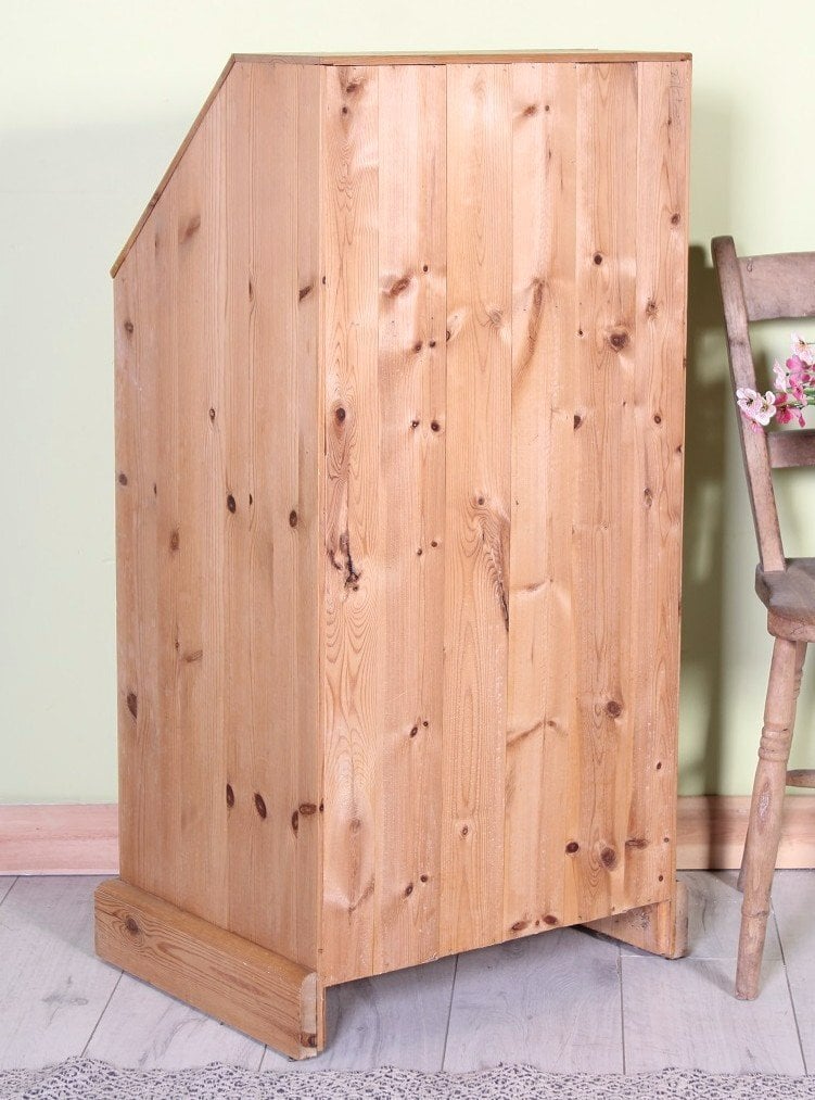 UK Delivery - Slim Waxed Pine Writing Bureau 5 Drawers 100% Pine - Furniture