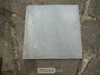 Slate floor tiles, blue/grey 300mm x 300mm, 4 sq m available 