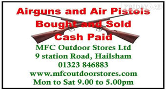 Sale, service and repair of Air guns, Spring, Gas and Pneumatic.