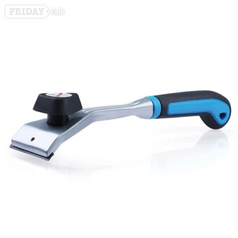 HEAVY DUTY PAINT SCRAPER WITH LARGE PULL-KNOB AND ERGONOMIC TPR