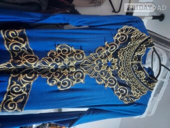Farasha Abaya (Navy blue and Gold) size 12
