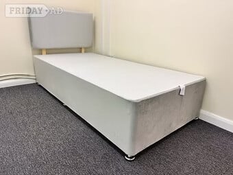 SINGLE DIVAN BASE AND HEADBOARD