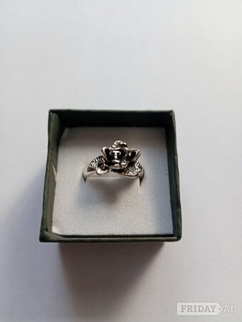 Sterling Silver Rose Ring 