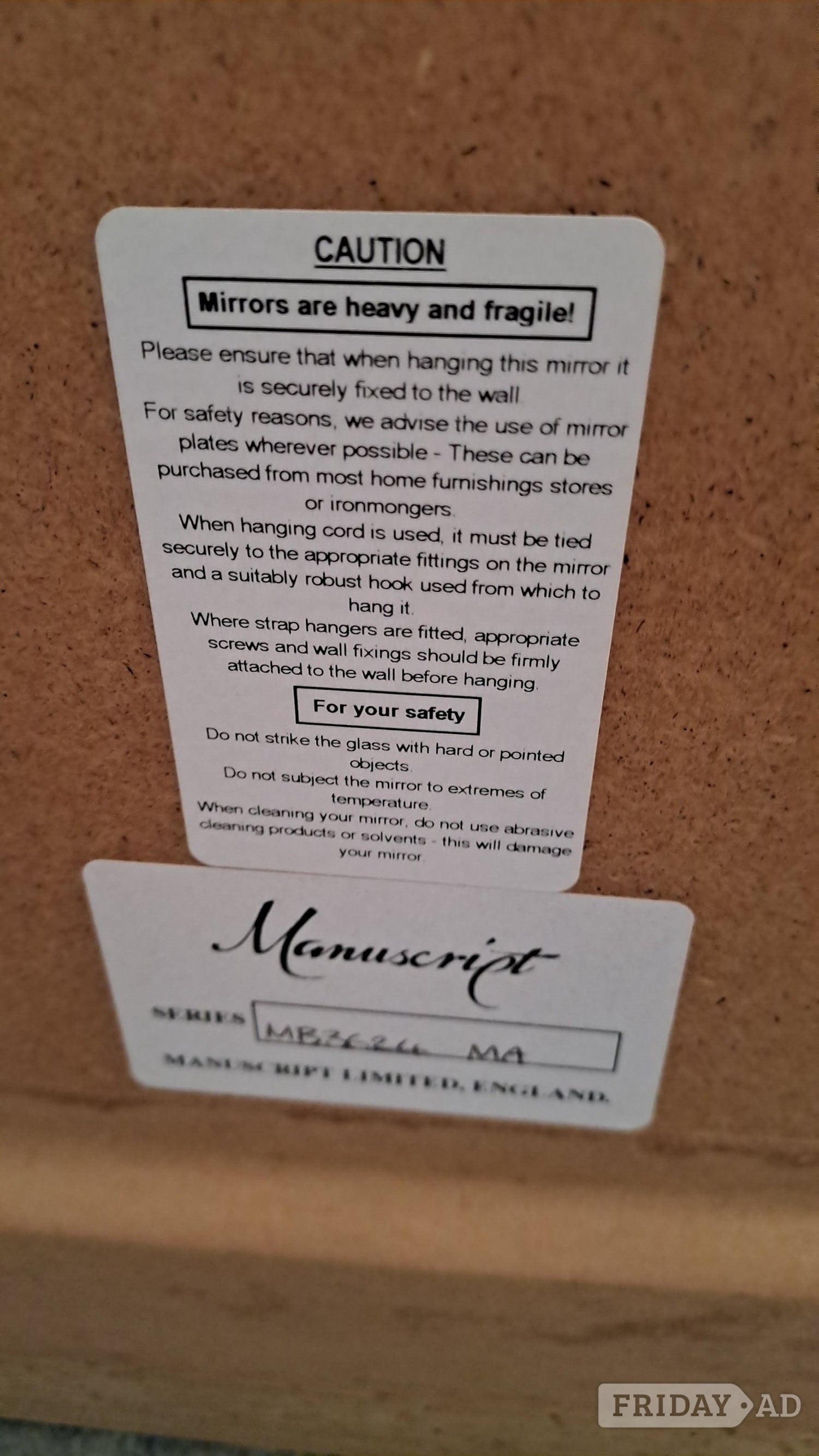 Lewes Wall hanging mirror