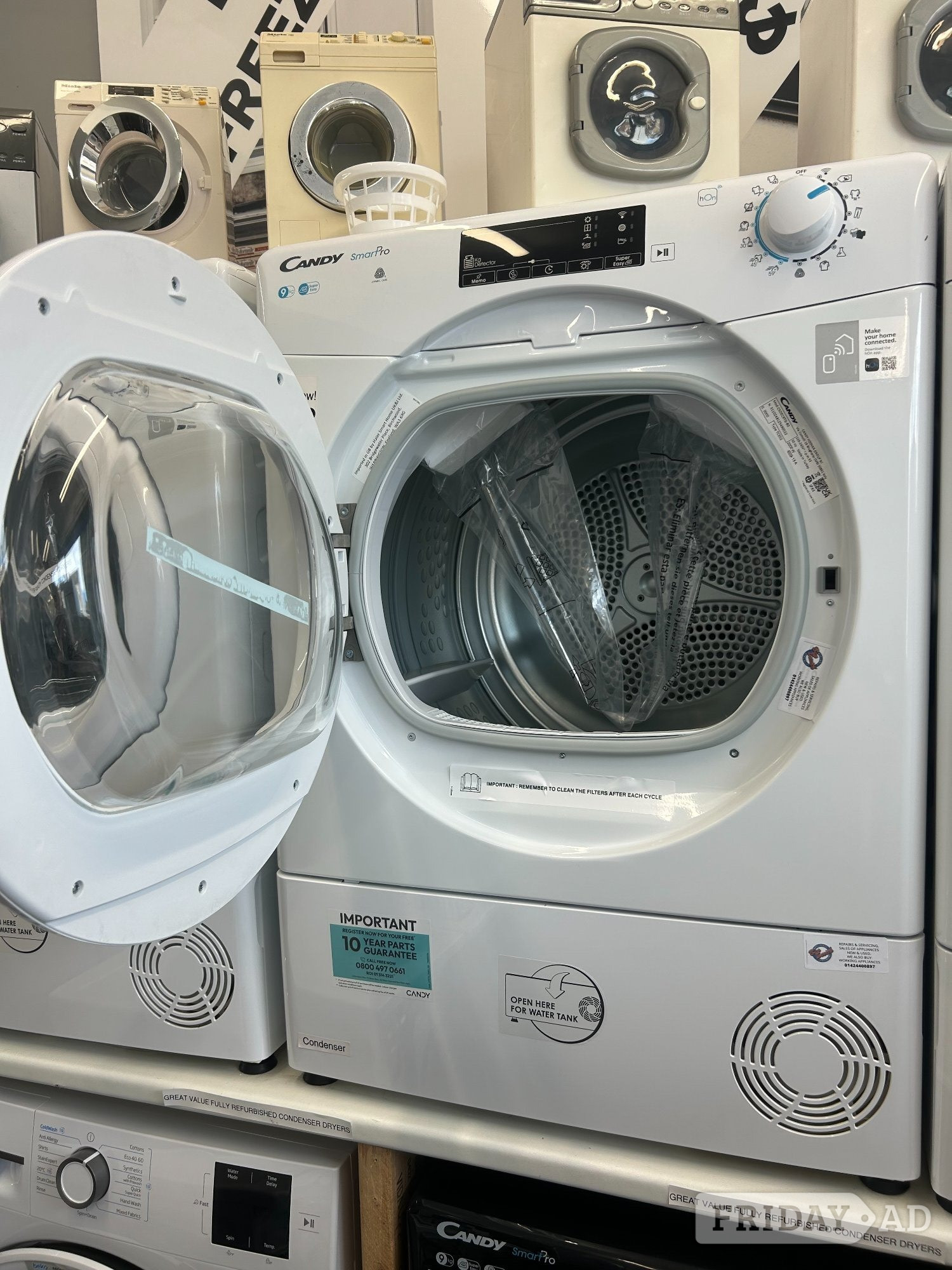 BRAND NEW - CANDY SMART PRO 9KG TUMBLE DRYER