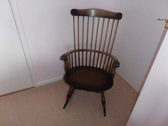 Reproduction Traditional Stick Back Rocking Chair!