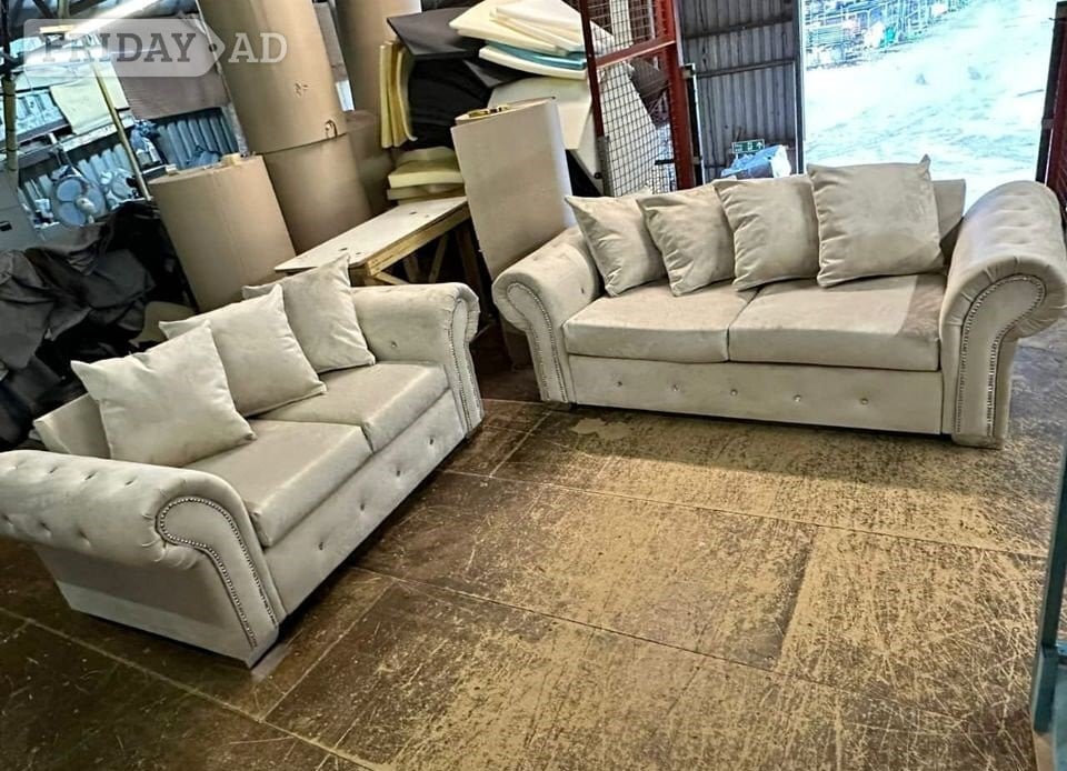 ✨ Luxury Cream 3+2 Sofa Set | Brand New | Fast Delivery 🚚 in Daventry