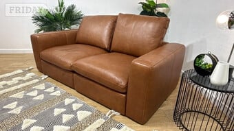 Real Leather 3 Seater Sofa