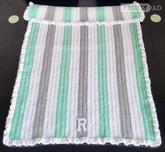 Crochet Baby Blanket, Personalised