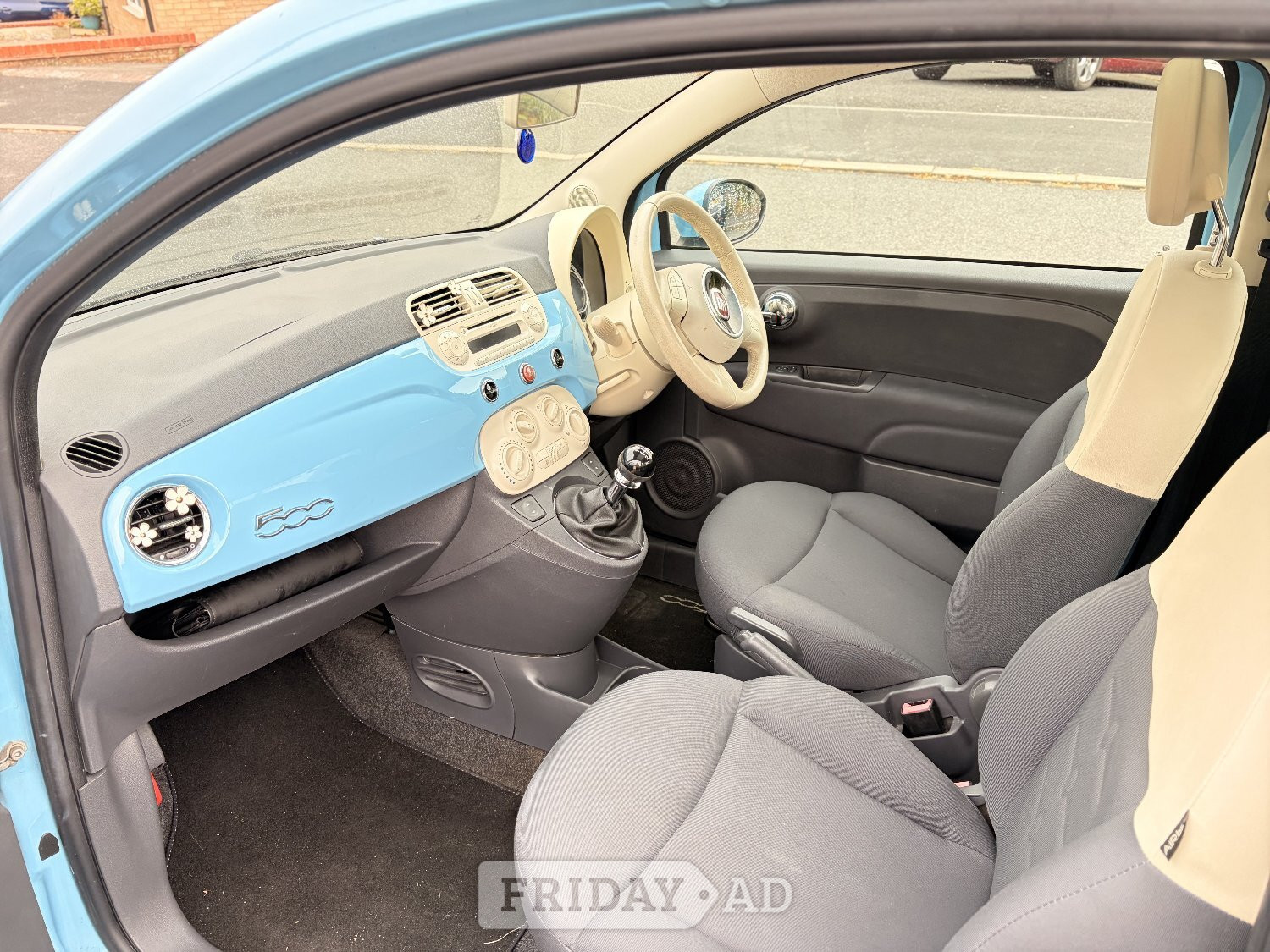 Fiat 500 (Blue) - Cars