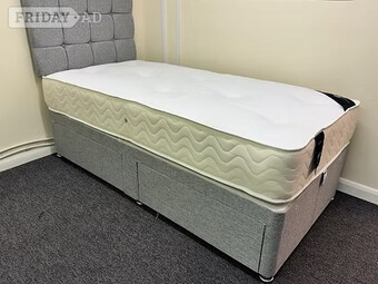 SINGLE -REGENCY 1000POCKET MATTRESS WITH 2drawers BASE& HEADBOARD