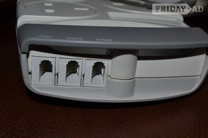 Belkin 'SurgeMaster' 6 way mains block and power-surge protector.