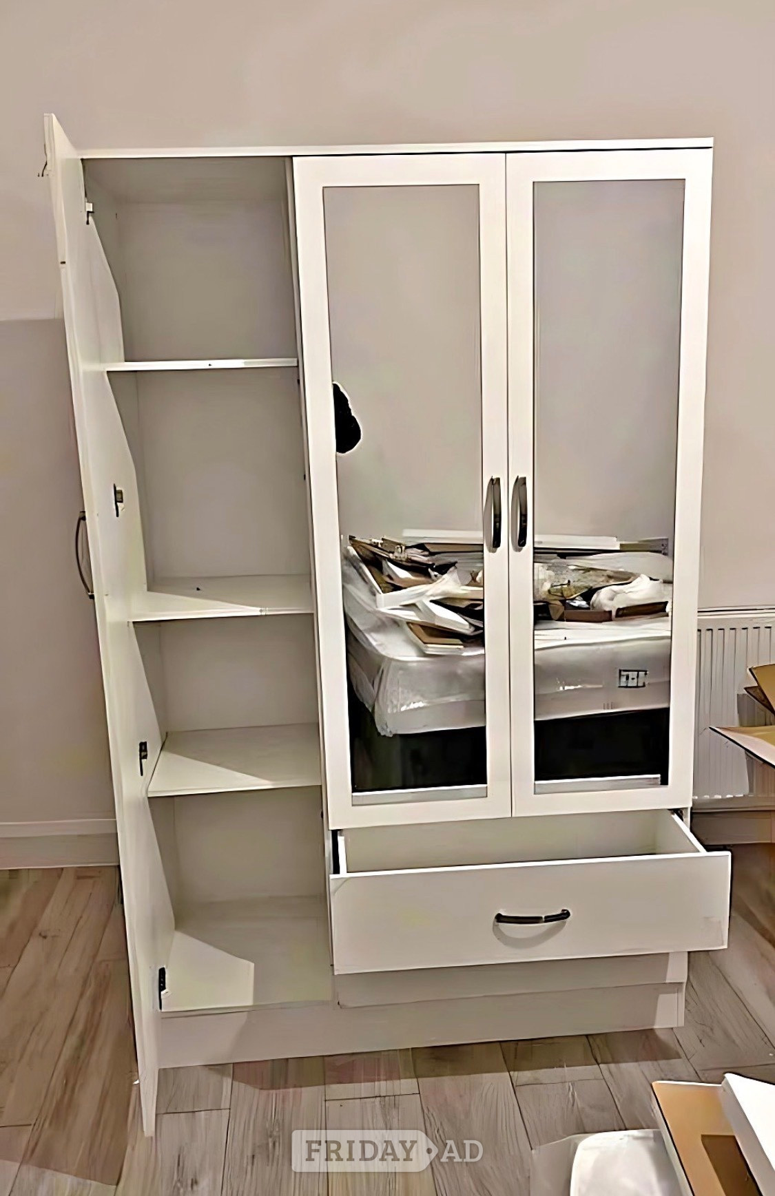 3 door wardrobe available in all colours