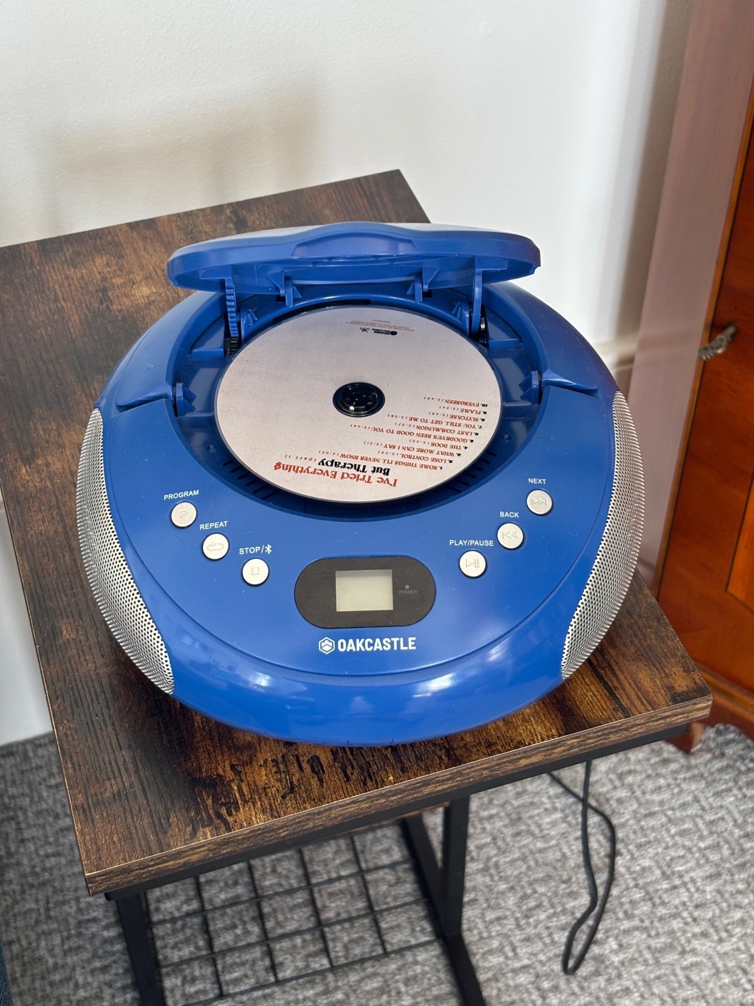 Oakcastle Portable CD Player & FM Radio – Blue, Top Condition 